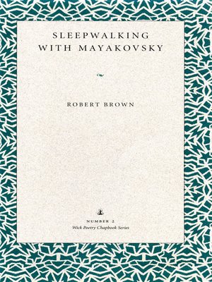 cover image of Sleepwalking with Mayakovsky